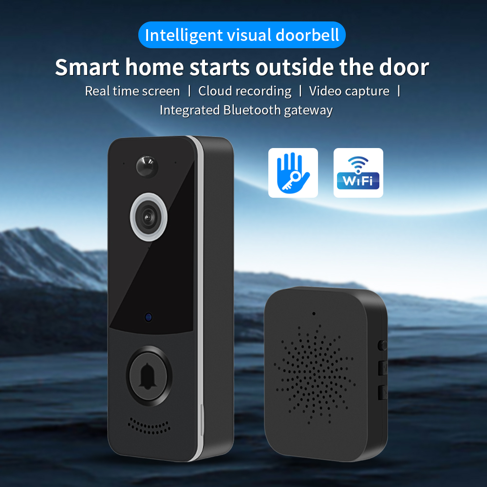 Home Security Honeywell - Bel Pintu Video WIFI 1080P Aplikasi