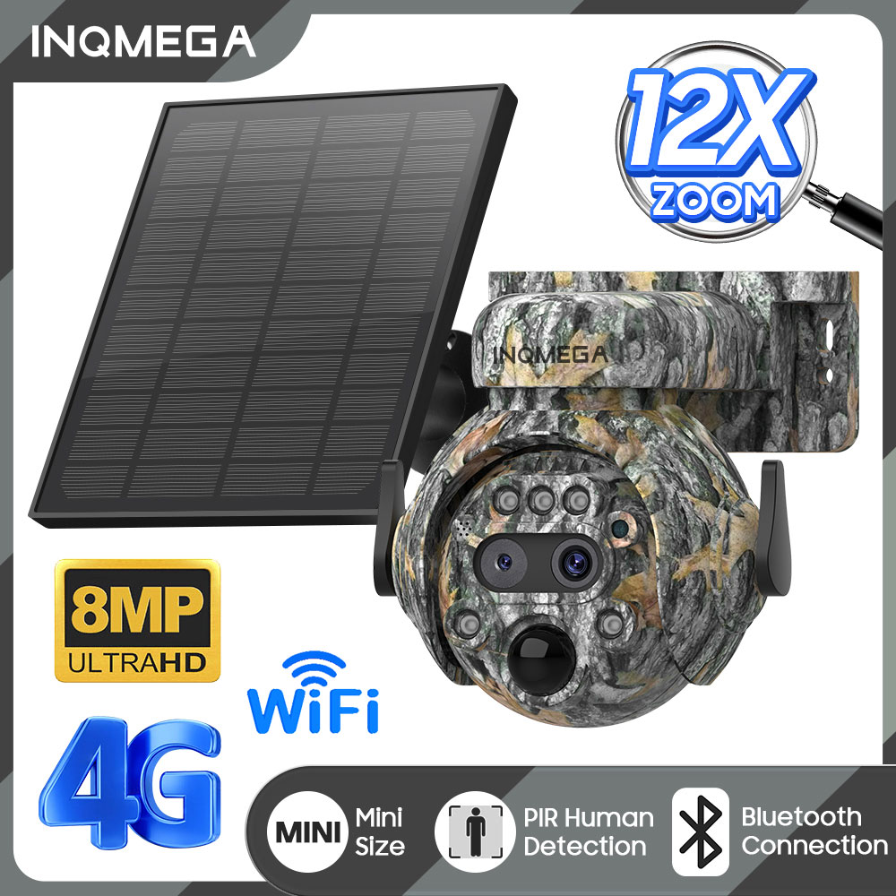 Home Security Panel - INQMEGA kamera tenaga surya 8MP 4K