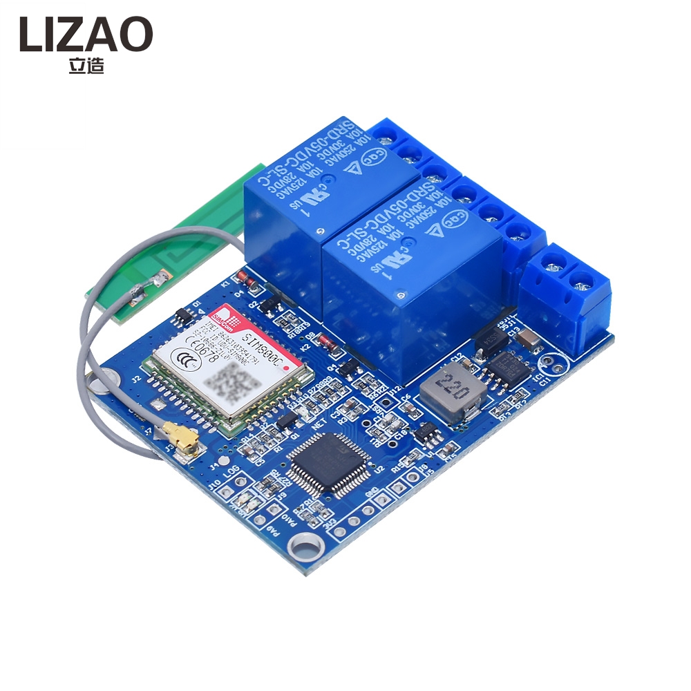 Home Security Using Gsm - Modul Relay Pengontrol SMS GSM 1/2