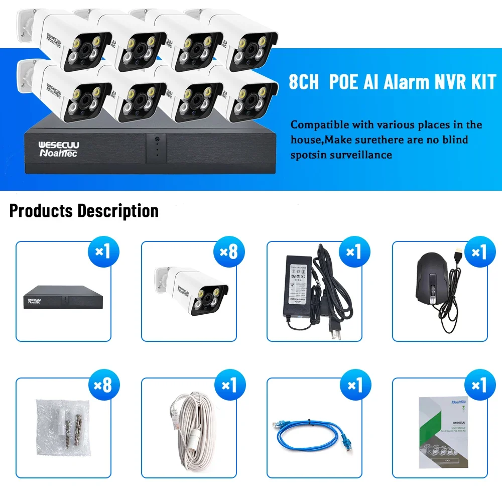 Home Security Nvr - Produsen 5mp 4k 8mp 4 8