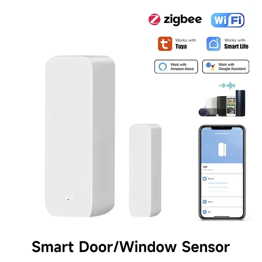 Window Alarm Sensor - Tuya Zigbee/WiFi Sensor Jendela Pintu Magnetik