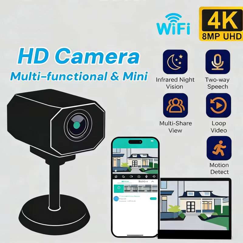 Home Security Honeywell - Kamera Keamanan WiFi 4K HD untuk
