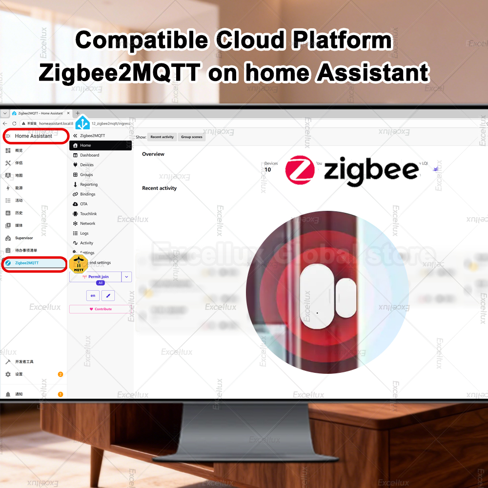 Zigbee 3.0 Sensor Jendela Pint - Window Alarm Sensor ulasan dan harga