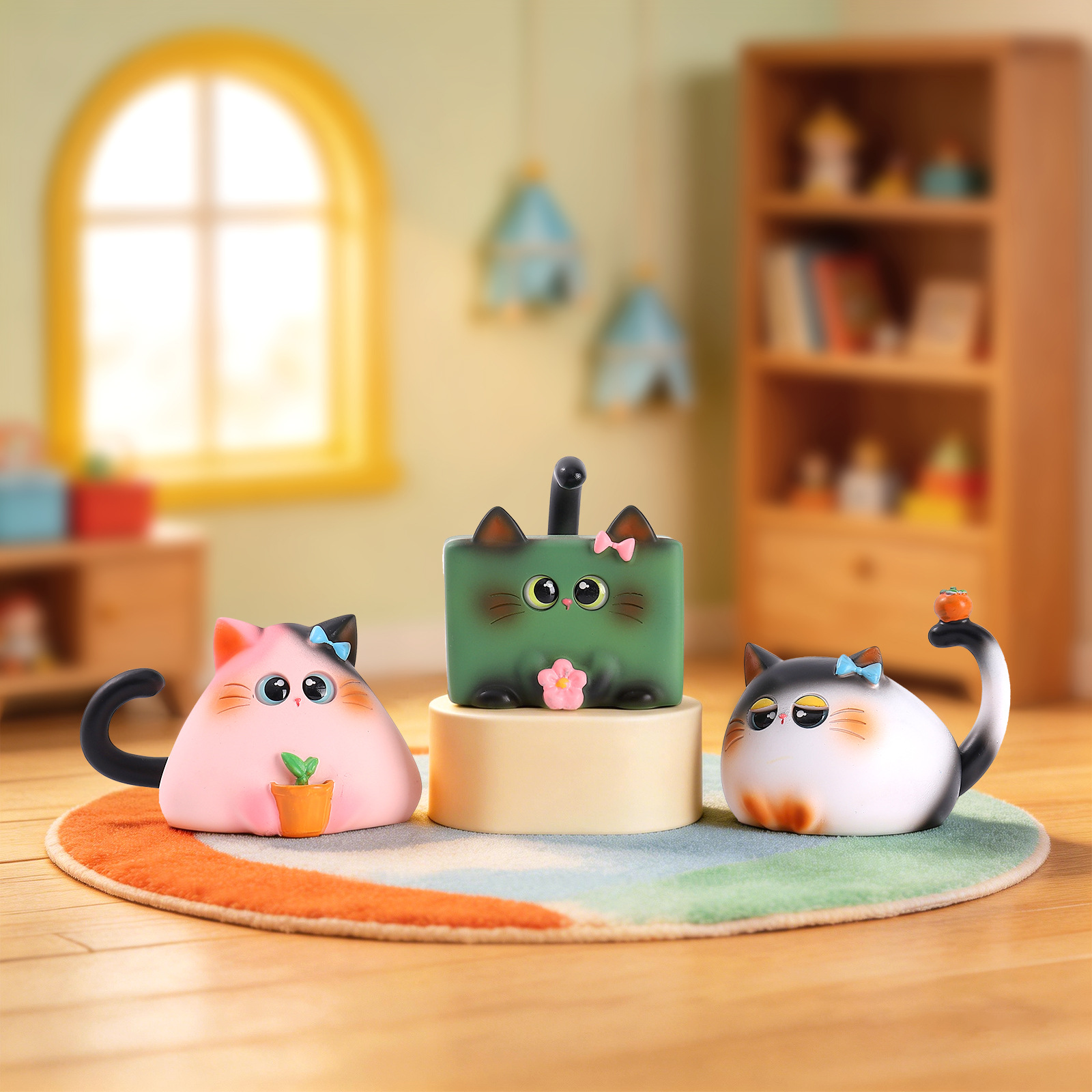 Figur Kucing Blind Box Resin K - Home Security Items ulasan dan harga
