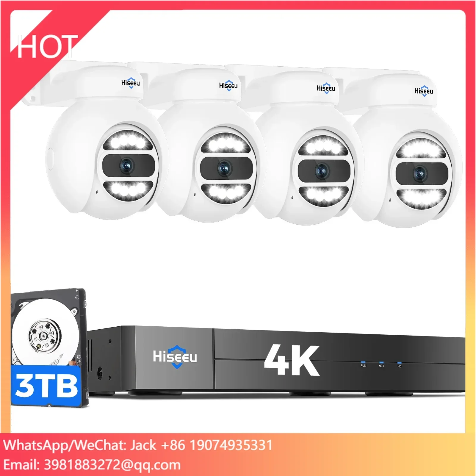 Sistem Kamera CCTV Keamanan Ru - Home Security Nvr ulasan dan harga