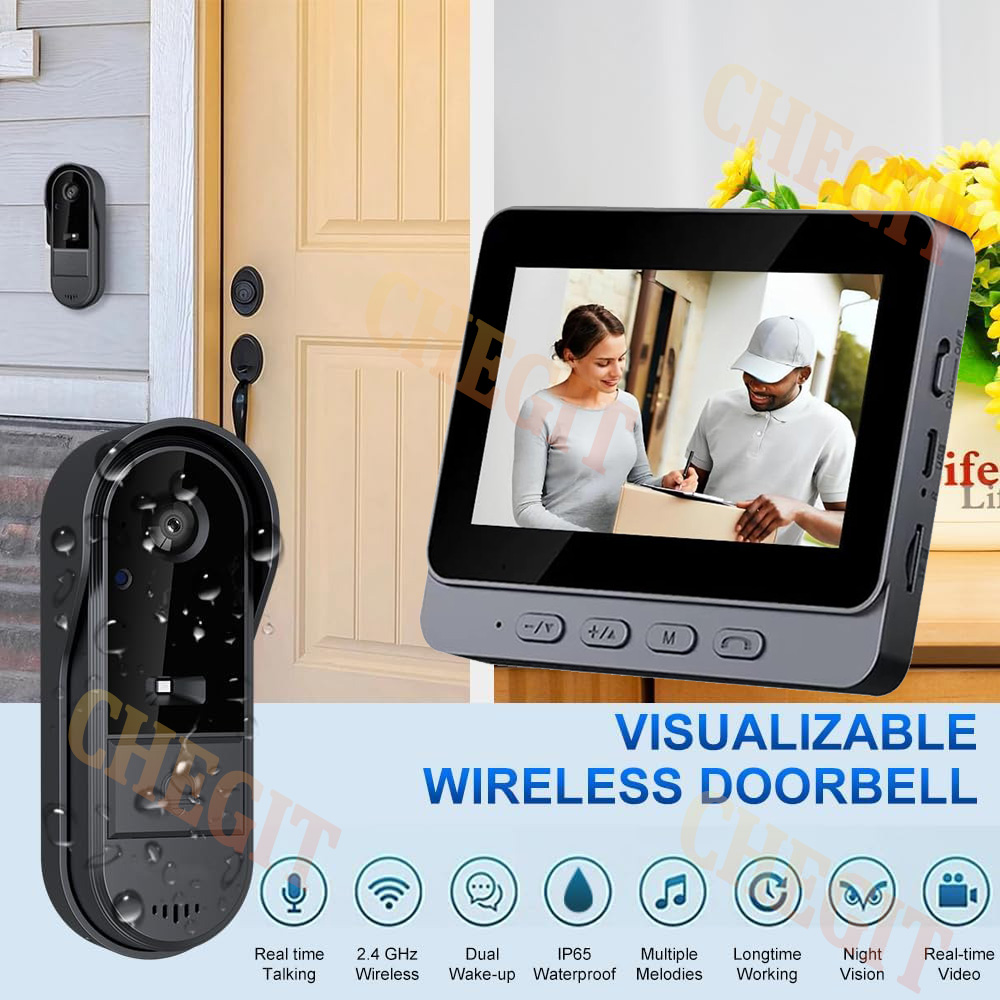 Bel Pintu Wifi Nirkabel Kamera - Home Security Honeywell ulasan dan harga