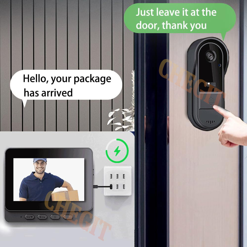 Bel Pintu Wifi Nirkabel Kamera - Home Security Honeywell ulasan dan harga