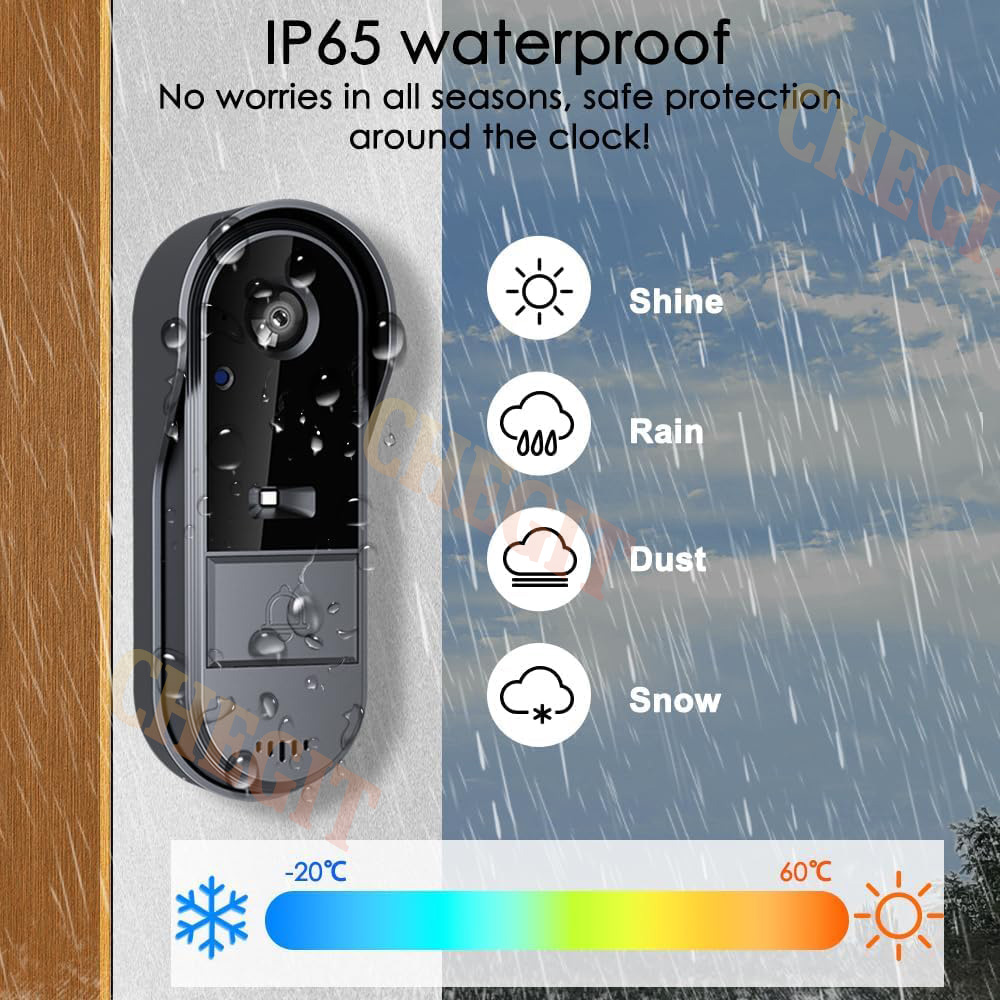 Bel Pintu Wifi Nirkabel Kamera - Home Security Honeywell ulasan dan harga