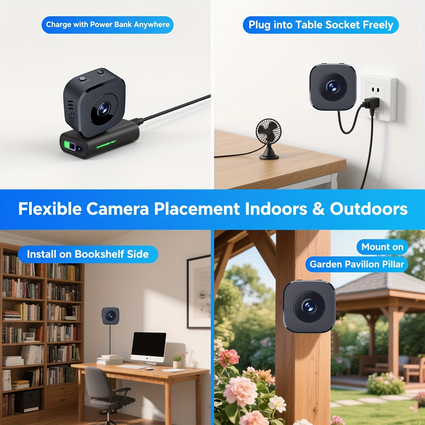 Kamera WiFi Mini HD 1080P Peng - Home Security Panel ulasan dan harga