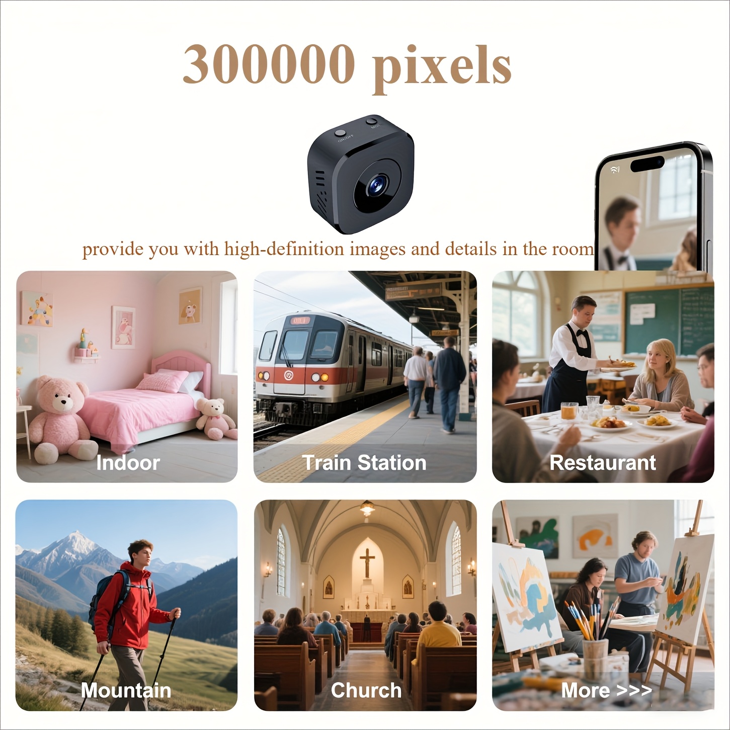 Kamera WiFi Mini HD 1080P Peng - Home Security Panel ulasan dan harga