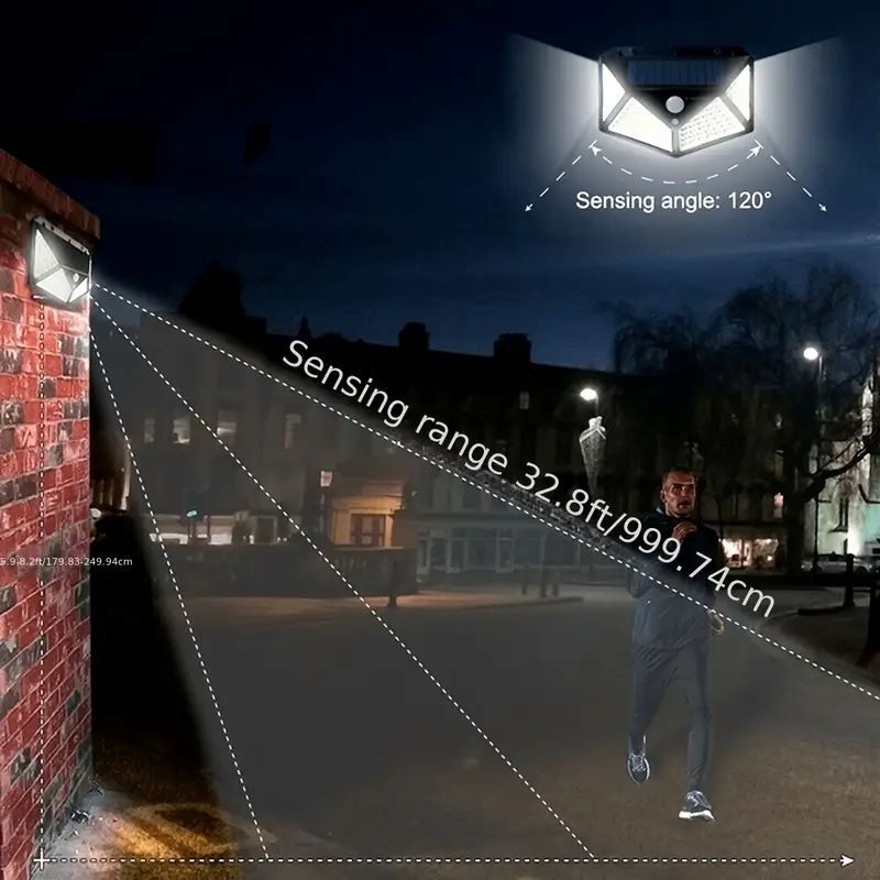 Lampu Taman Tenaga Surya 100LE - Solar Security Light ulasan dan harga