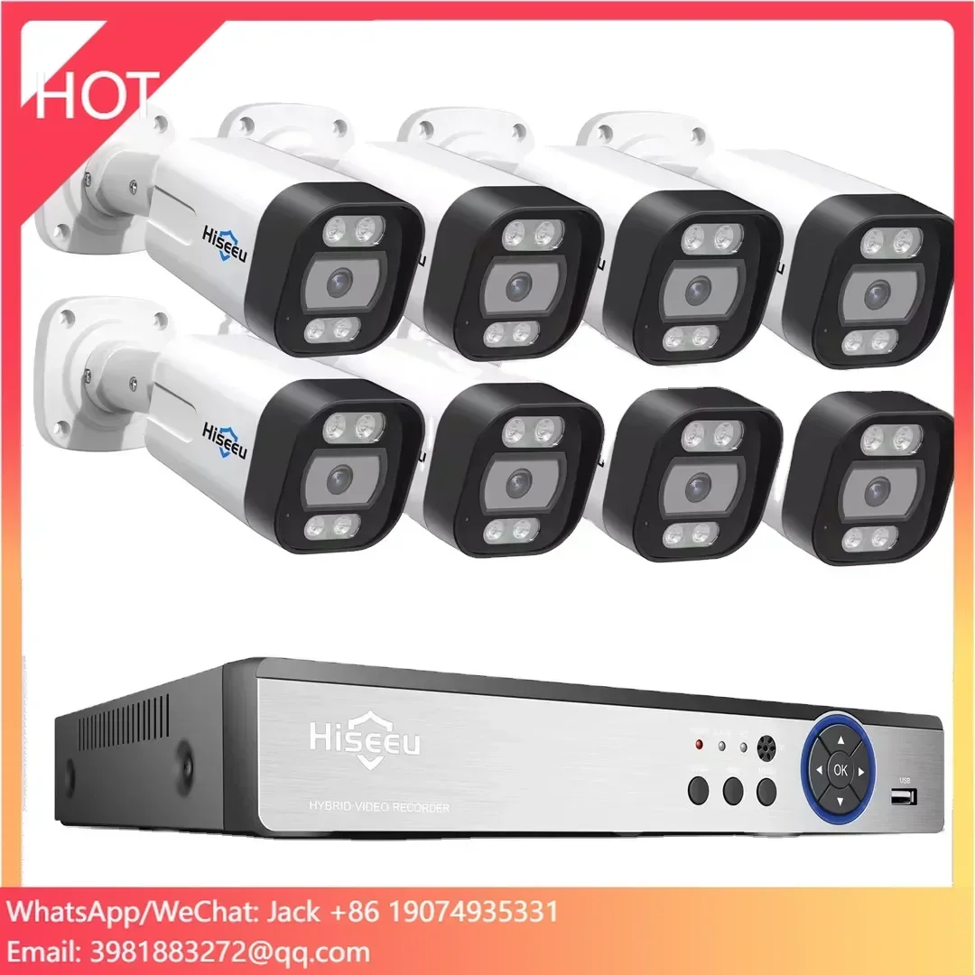 Hiseeu 4K 8 Kanal 8MP Kamera C - Home Security Nvr ulasan dan harga