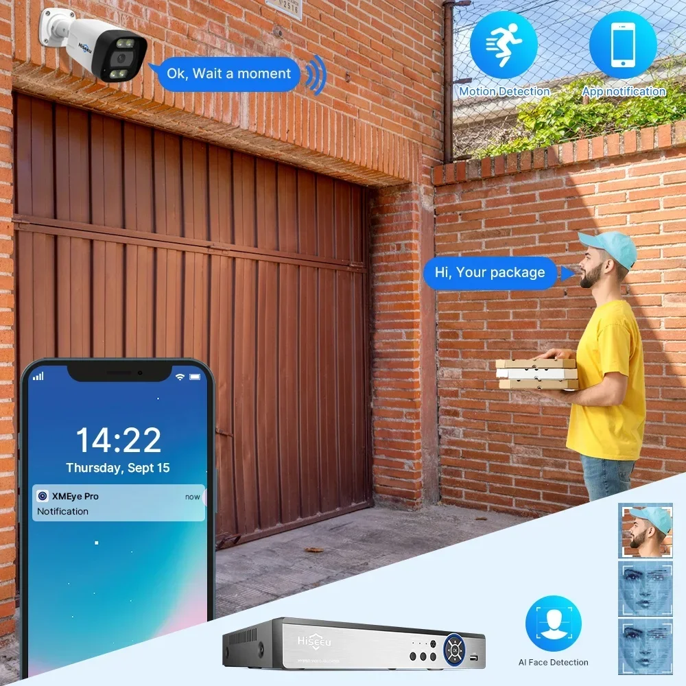 Hiseeu 4K 8 Kanal 8MP Kamera C - Home Security Nvr ulasan dan harga