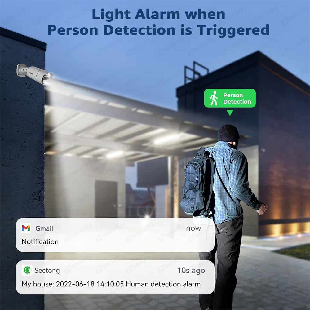 Sistem Kamera Keamanan PoE 4K  - Home Security Nvr ulasan dan harga