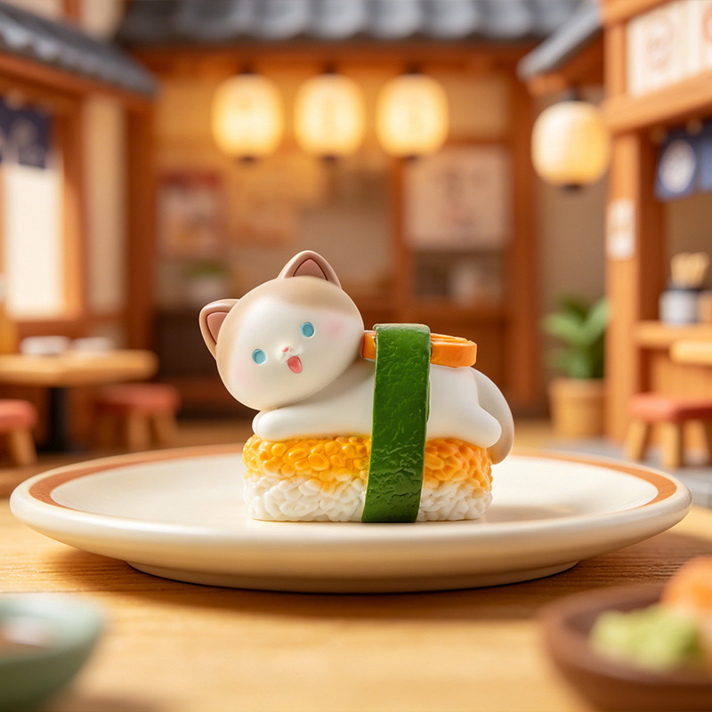 Sushi Cat Blind Box Figurine K - Home Security Items ulasan dan harga