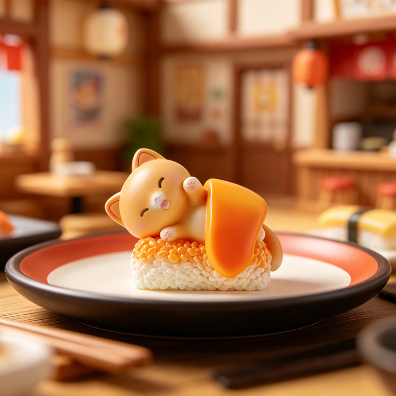 Sushi Cat Blind Box Figurine K - Home Security Items ulasan dan harga