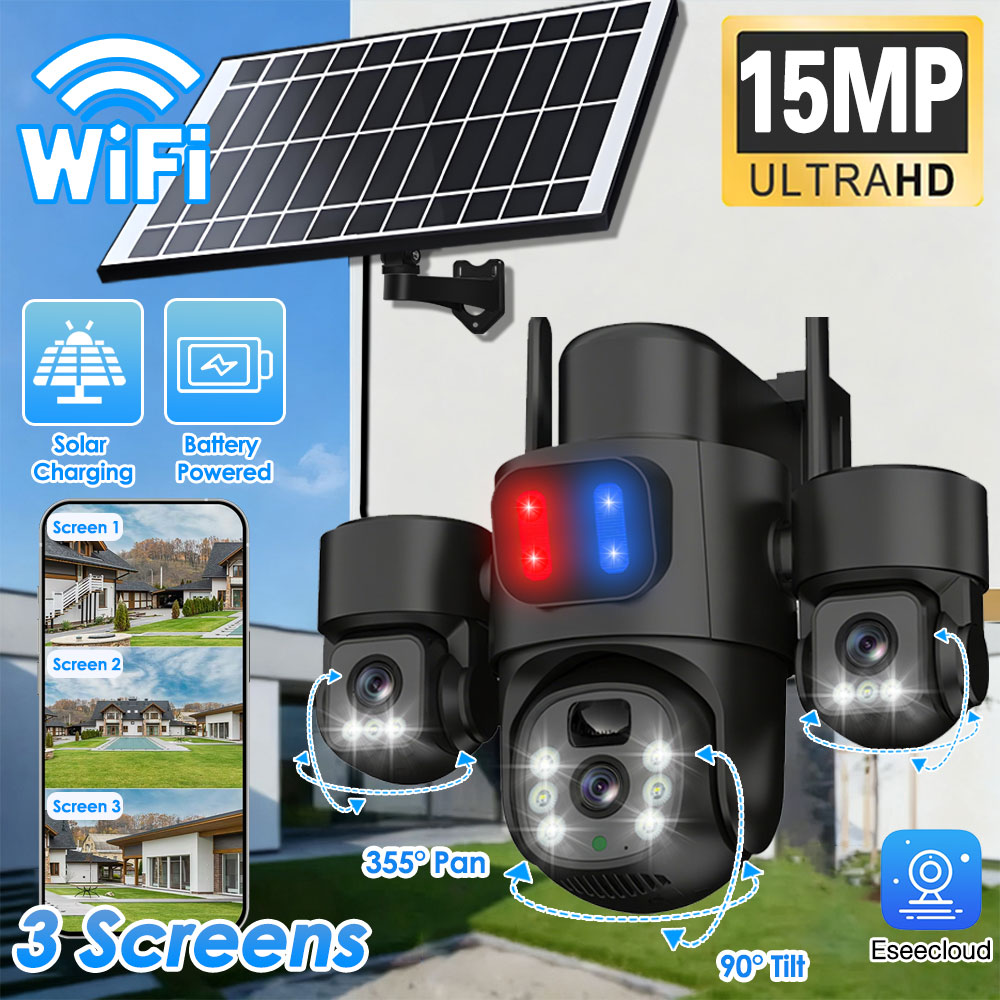Kamera PTZ Tenaga Surya WIFI L - Home Security Panel ulasan dan harga