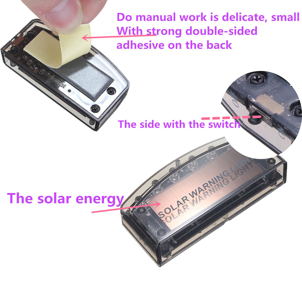 Lampu peringatan mobil, 6 Led  - Solar Security Light ulasan dan harga